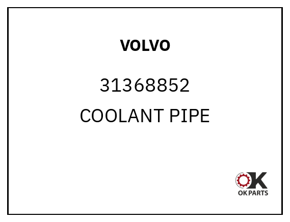 VOLVO 31368852 COOLANT PIPE