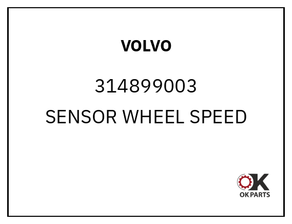 VOLVO 314899003 SENSOR WHEEL SPEED