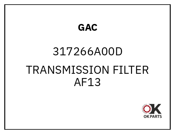 GAC 317266A00D TRANSMISSION FILTER AF13