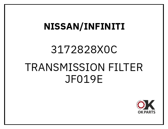 NISSAN/INFINITI 3172828X0C TRANSMISSION FILTER JF019E