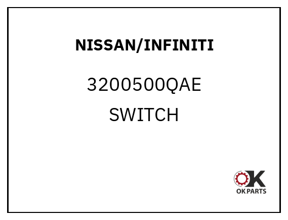 NISSAN/INFINITI 3200500QAE SWITCH