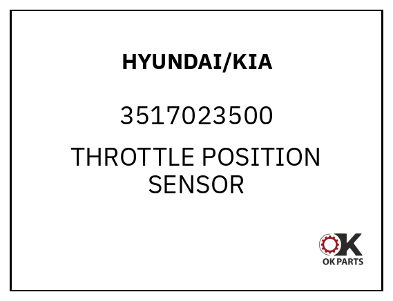 HYUNDAI/KIA 3517023500 THROTTLE POSITION SENSOR