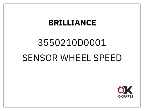 BRILLIANCE 3550210D0001 SENSOR WHEEL SPEED