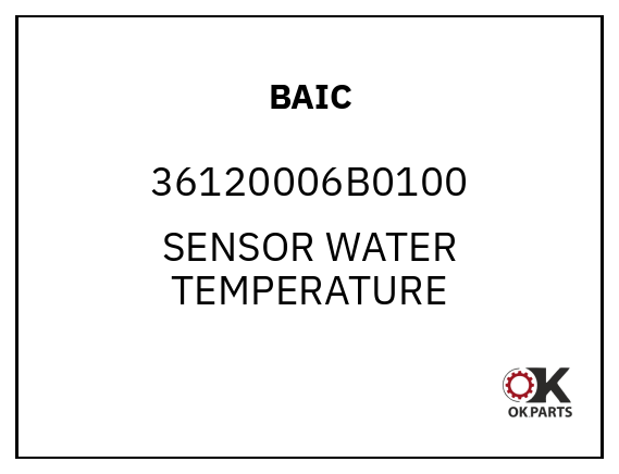 BAIC 36120006B0100 SENSOR WATER TEMPERATURE