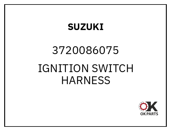 SUZUKI 3720086075 IGNITION SWITCH HARNESS