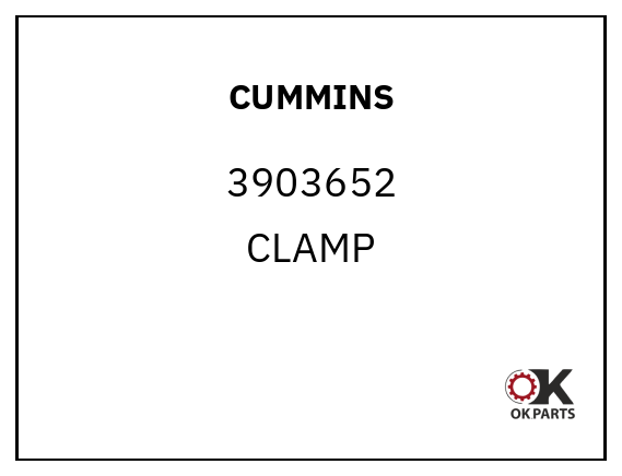 CUMMINS 3903652 CLAMP