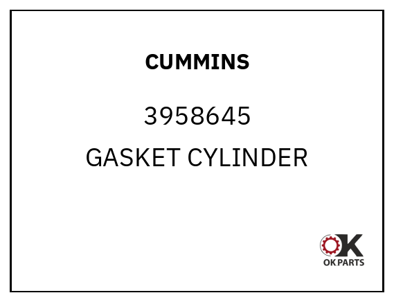 CUMMINS 3958645 GASKET CYLINDER