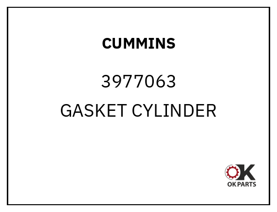 CUMMINS 3977063 GASKET CYLINDER