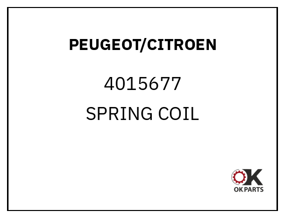 PEUGEOT/CITROEN 4015677 SPRING COIL