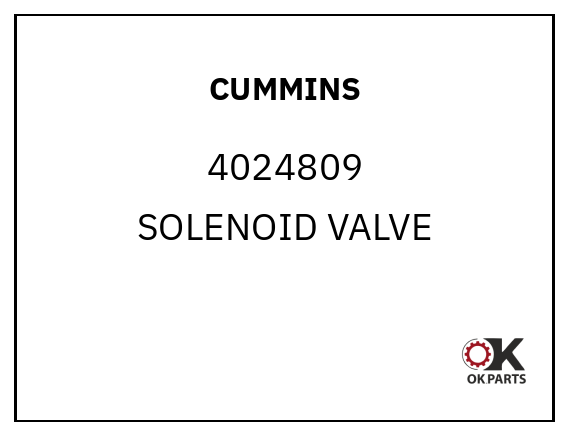 CUMMINS 4024809 SOLENOID VALVE