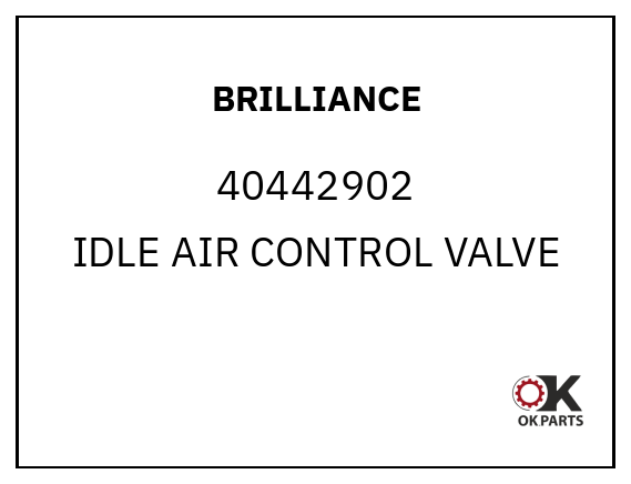 BRILLIANCE 40442902 IDLE AIR CONTROL VALVE