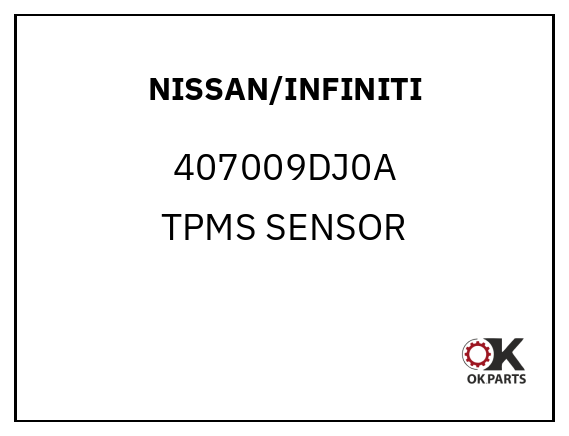 NISSAN/INFINITI 407009DJ0A TPMS SENSOR