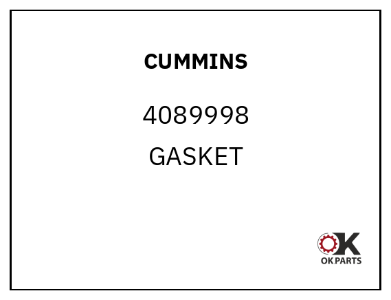 CUMMINS 4089998 GASKET