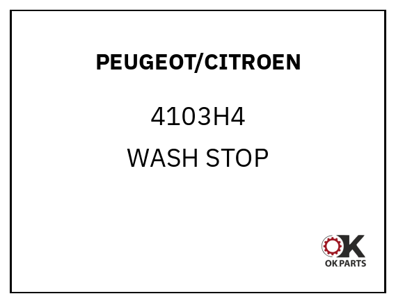 PEUGEOT/CITROEN 4103H4 WASH STOP