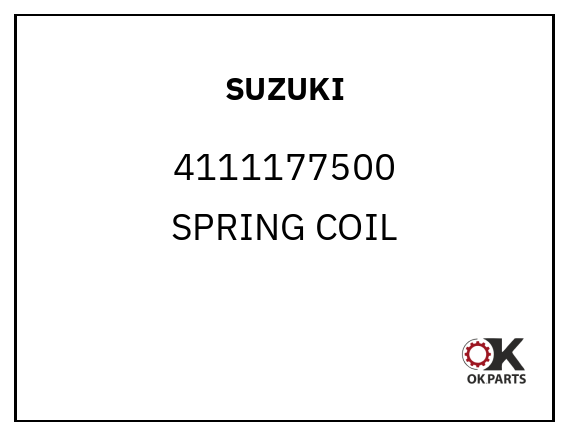 SUZUKI 4111177500 SPRING COIL