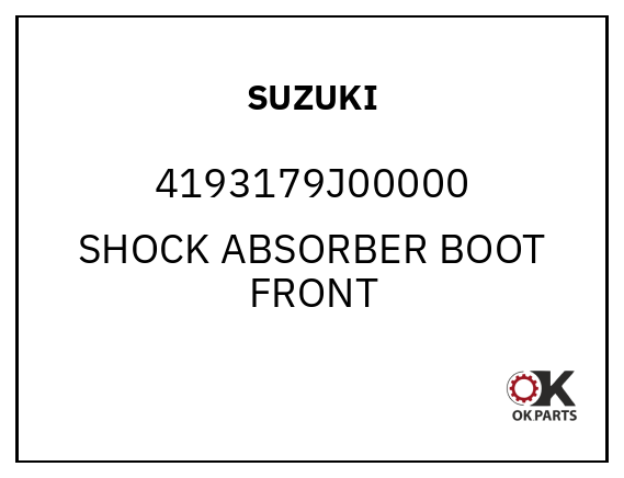 SUZUKI 4193179J00000 SHOCK ABSORBER BOOT FRONT
