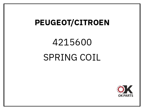 PEUGEOT/CITROEN 4215600 SPRING COIL