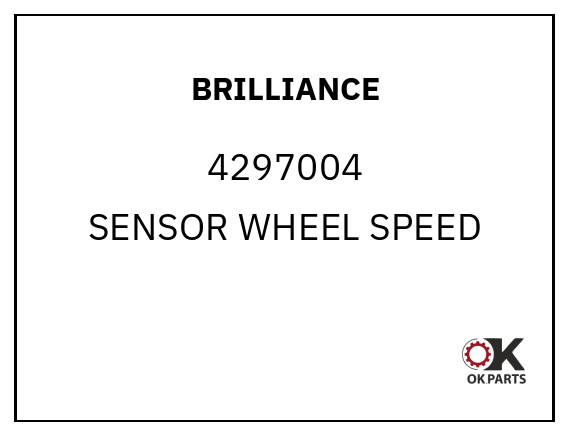 BRILLIANCE 4297004 SENSOR WHEEL SPEED