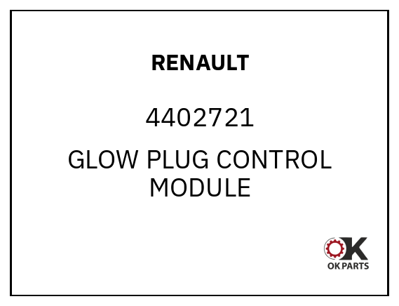 RENAULT 4402721 GLOW PLUG CONTROL MODULE