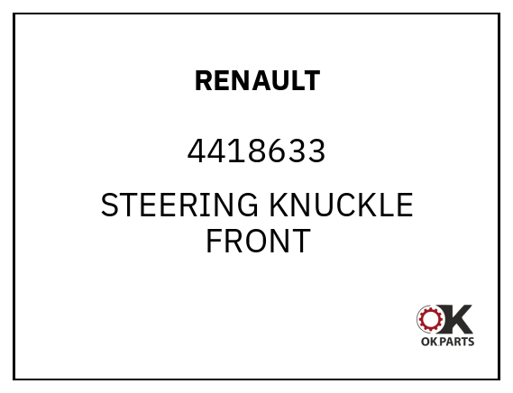 RENAULT 4418633 STEERING KNUCKLE FRONT