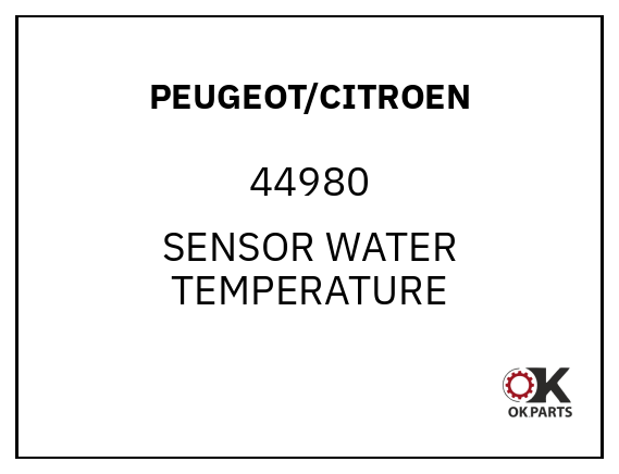 PEUGEOT/CITROEN 44980 SENSOR WATER TEMPERATURE
