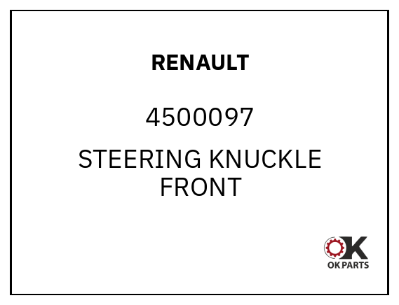 RENAULT 4500097 STEERING KNUCKLE FRONT