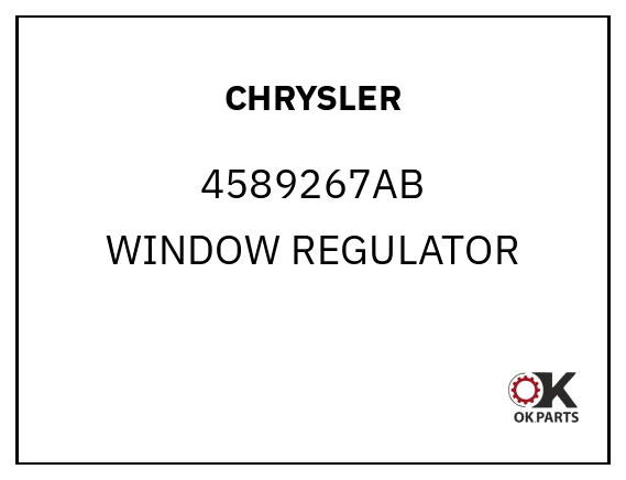 CHRYSLER 4589267AB WINDOW REGULATOR