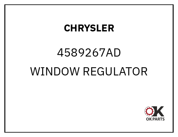 CHRYSLER 4589267AD WINDOW REGULATOR
