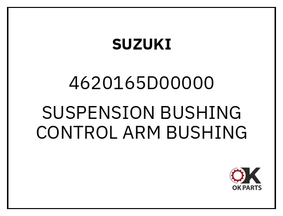 SUZUKI 4620165D00000 SUSPENSION BUSHING CONTROL ARM BUSHING