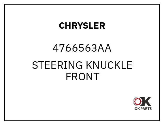 CHRYSLER 4766563AA STEERING KNUCKLE FRONT