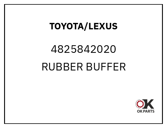 TOYOTA/LEXUS 4825842020 RUBBER BUFFER