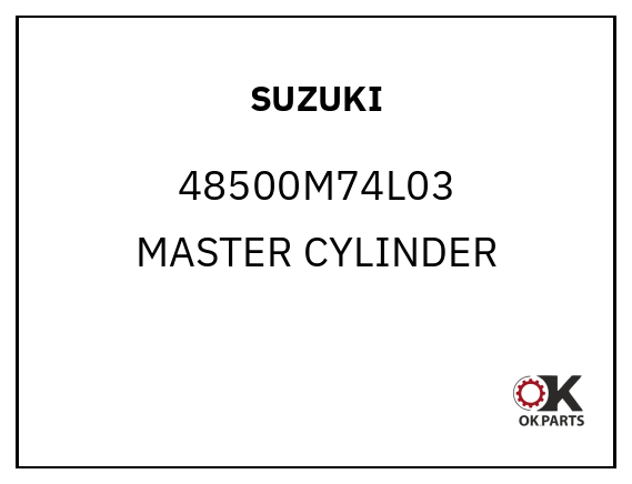 SUZUKI 48500M74L03 MASTER CYLINDER