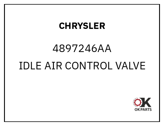 CHRYSLER 4897246AA IDLE AIR CONTROL VALVE