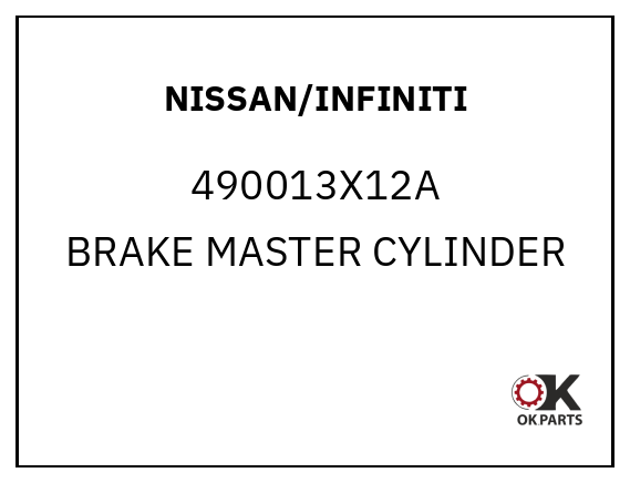 NISSAN/INFINITI 490013X12A BRAKE MASTER CYLINDER