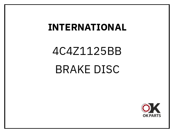 INTERNATIONAL 4C4Z1125BB BRAKE DISC