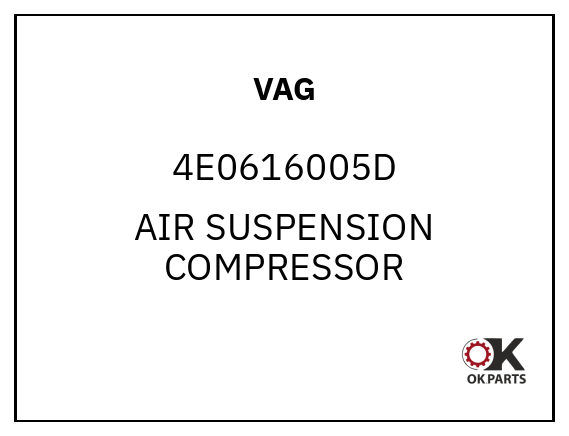 VAG 4E0616005D AIR SUSPENSION COMPRESSOR