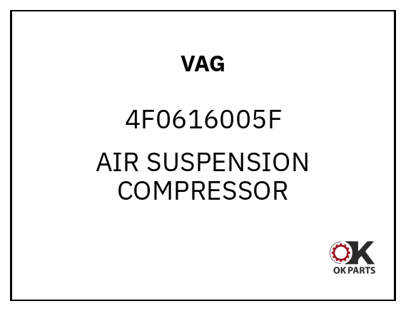 VAG 4F0616005F AIR SUSPENSION COMPRESSOR