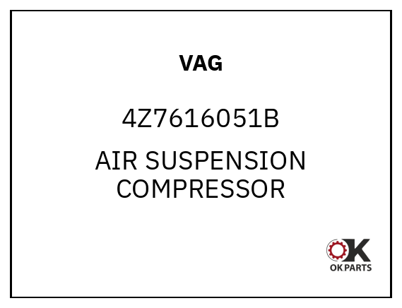VAG 4Z7616051B AIR SUSPENSION COMPRESSOR