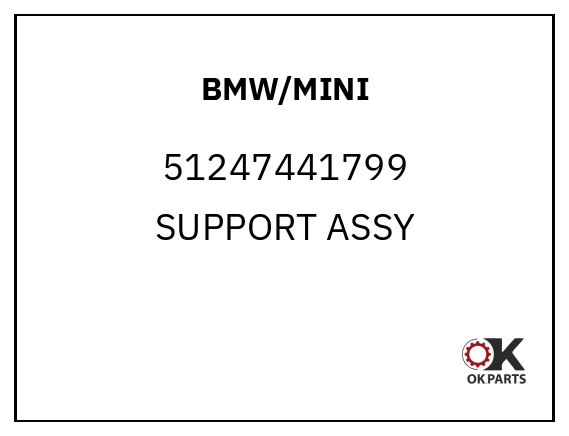 BMW/MINI 51247441799 SUPPORT ASSY