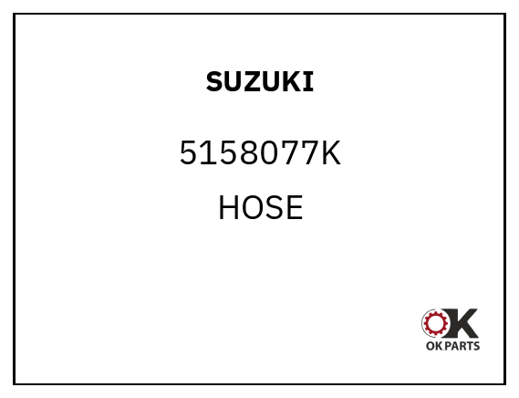 SUZUKI 5158077K HOSE