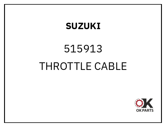 SUZUKI 515913 THROTTLE CABLE