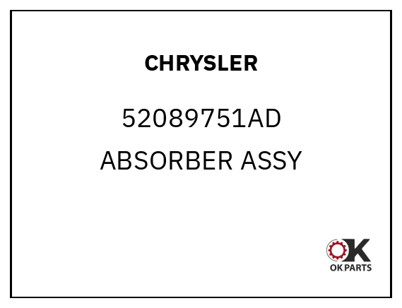 CHRYSLER 52089751AD ABSORBER ASSY