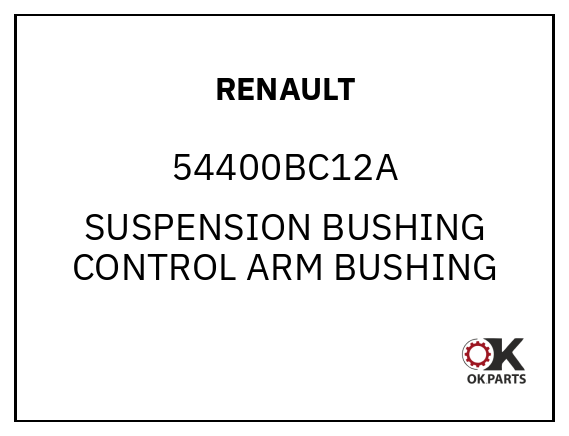 RENAULT 54400BC12A SUSPENSION BUSHING CONTROL ARM BUSHING