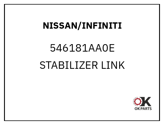 NISSAN/INFINITI 546181AA0E STABILIZER LINK