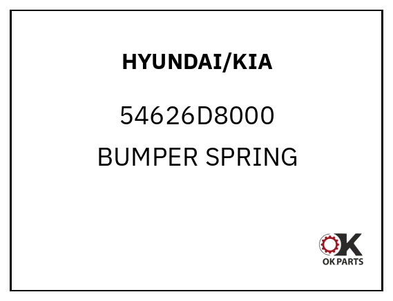 HYUNDAI/KIA 54626D8000 BUMPER SPRING