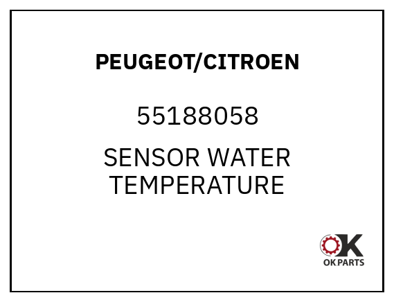 PEUGEOT/CITROEN 55188058 SENSOR WATER TEMPERATURE
