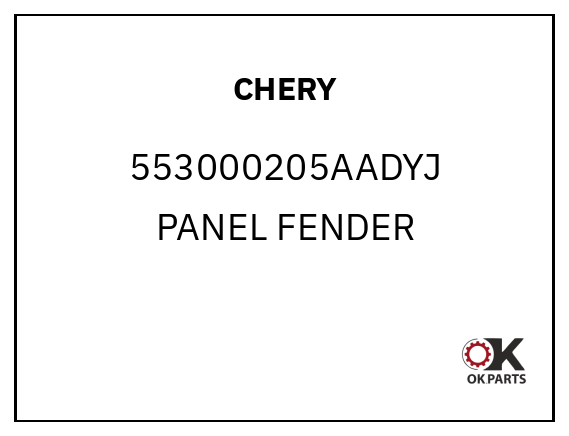 CHERY 553000205AADYJ PANEL FENDER