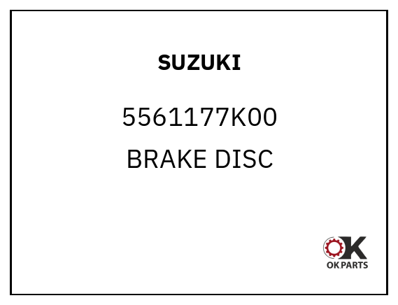SUZUKI 5561177K00 BRAKE DISC