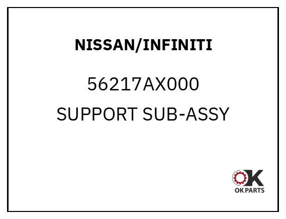NISSAN/INFINITI 56217AX000 SUPPORT SUB-ASSY