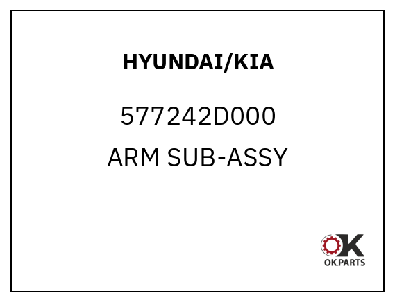 HYUNDAI/KIA 577242D000 ARM SUB-ASSY